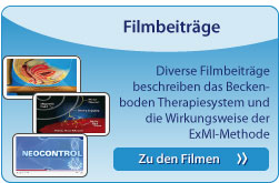 Filmbeitrge: Diverse Filmbeitrge beschreiben dsa Beckenboden Therapiesystem und die Wirkungsweise der ExMI-Methode