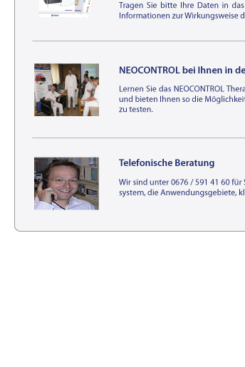 NEOCONTROL bei Ihnen in der Klinik oder Praxis